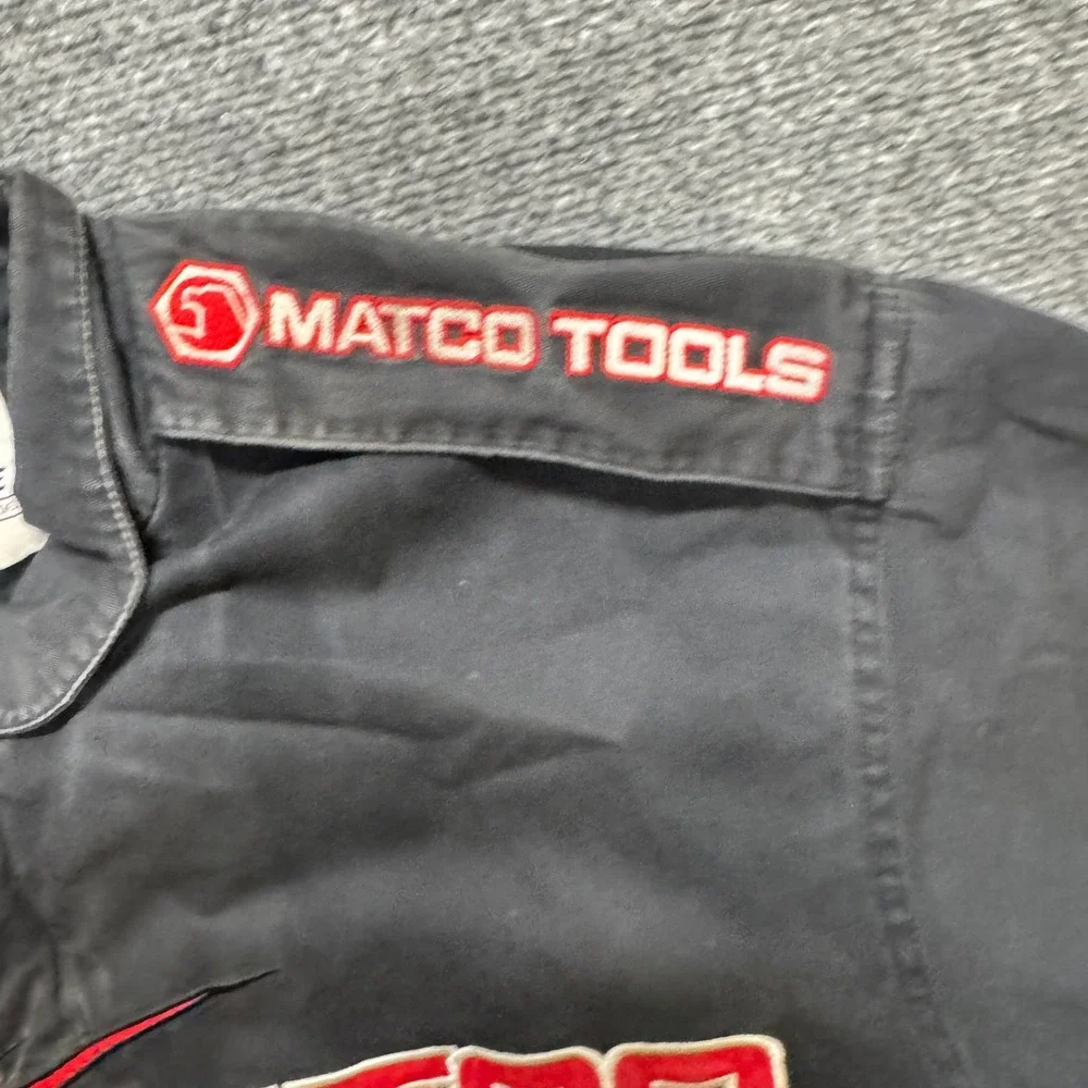 VTG Matco Tools NASCAR Jacket Men's  M Sport Service Embroidered Y2K Button Up